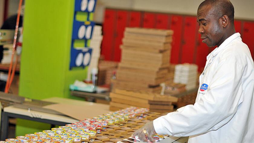 Jogurt-Produktion von Emmi in Ostermundigen.