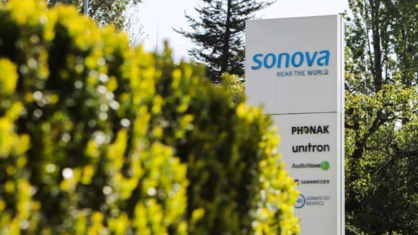 Tafel von Sonova.