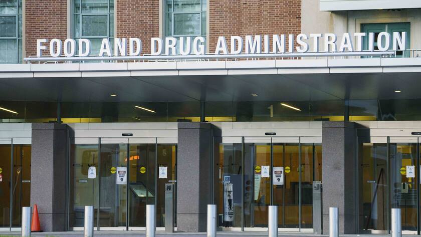 Am Sitz der Food and Drug Administration FDA in Silver Spring, Maryland, nahe Washinton DC.