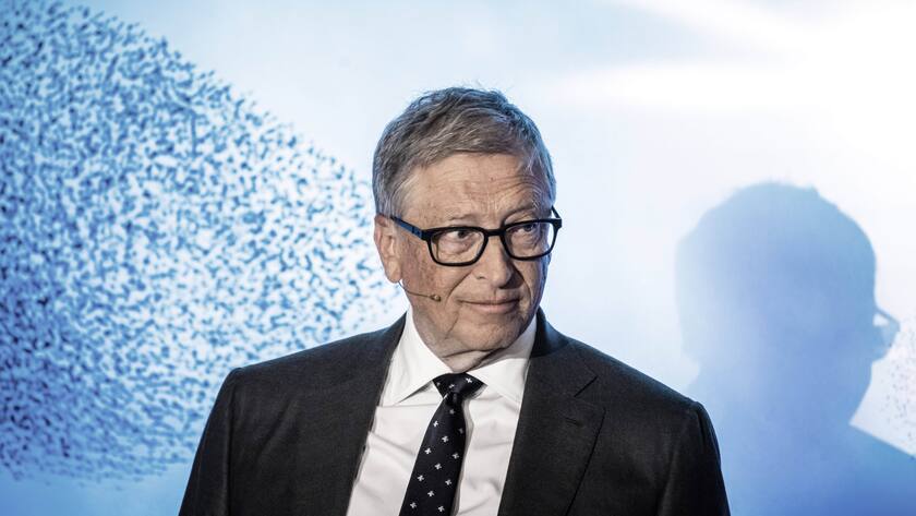 Bill Gates auf der Bühne des Osloer Energieforums, das am Dienstag in der Osloer Stadthalle stattfand.