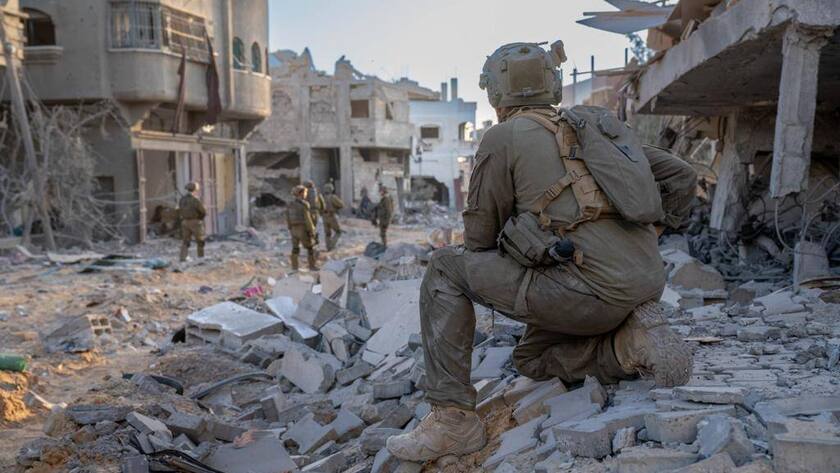 Israelische Truppen im Einsatz im nördlichen Gazastreifen im November 2023.