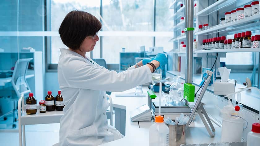 Am Innovation Centre von Givaudan in Zürich