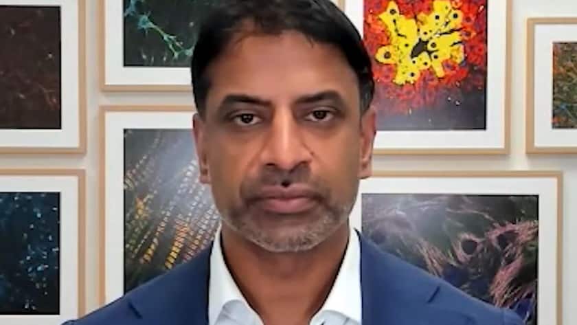 Novartis-Chef Vas Narasimhan in einem Video-Interview im Januar 2024.