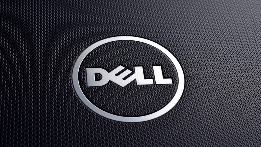 Rückseite eines Dell-Laptops (2023).