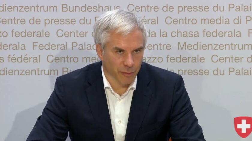 Martin Ackermann, Präsident der wissenschaftlichen Corona-Taskforce, am 23. Oktober 2020 vor den Medien in Bern.