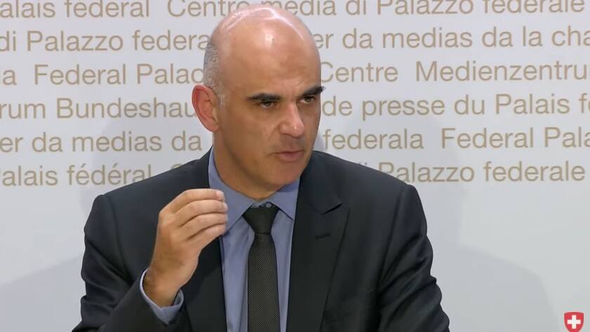 Bundesrat Alain Berset am 24. September 2021 vor den Medien in Bern.