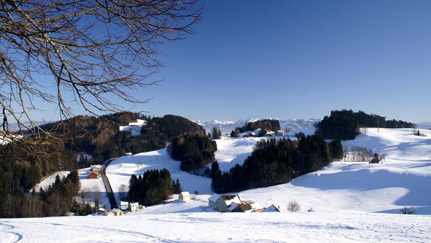 winter landscape, switzerland,appenzell,heiden, 06.03.2006, Copyright: xBilderMeerx Panthermedia244515.jpg