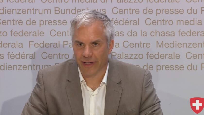 Stefan Ackermann, ab 1. August Leiter der Covid Science Task Force des Bundes, vor den Medien in Zürich.