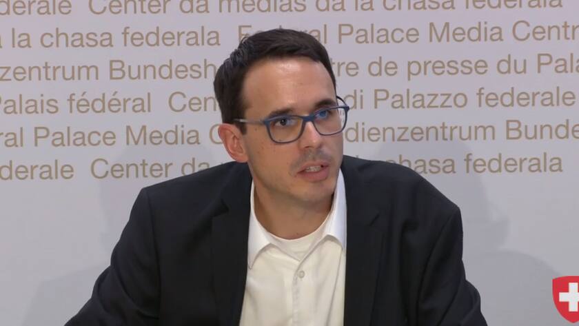 Der Delegierte für übertragbare Krankheiten BAG, Stefan Kuster, vor den Medien in Bern - 22. Juli 2020.