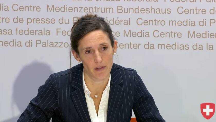 Taskforce-Präsidentin Tanja Stadler vor den Medien am 23. November 2021.
