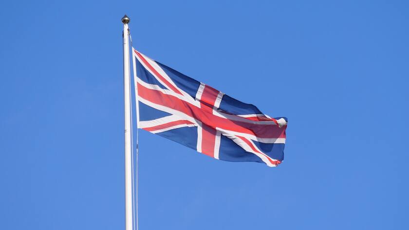 Der Union Jack, die Flagge Grossbritanniens.