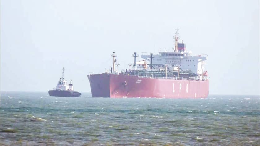 LPG-Schiff Shivalik mit Flüssiggas aus Indien.