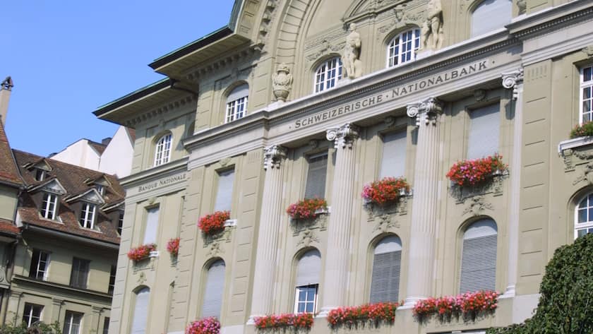 Das Gebäude der Schweizerischen Nationalbank in Bern.