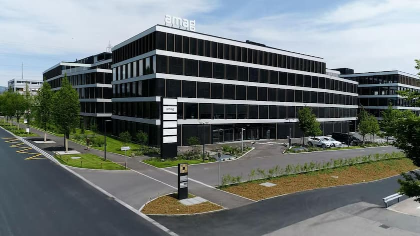 Der Amag-Hauptsitz im Helix-Geschäftshaus in Cham.