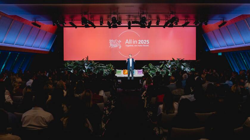 Philipp Navratil am «2025 Nestlé Global All In Event».