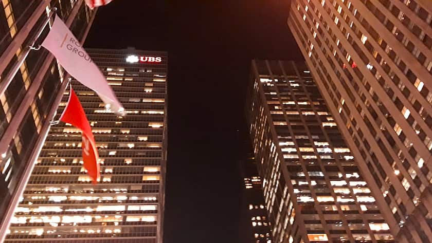 Niederlassung der UBS in Manhattan, New York (2024).