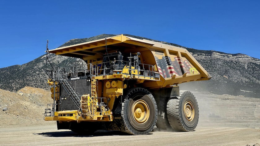 Ein 300-Tonnen-Truck auf der Mine Nevada Gold Mines