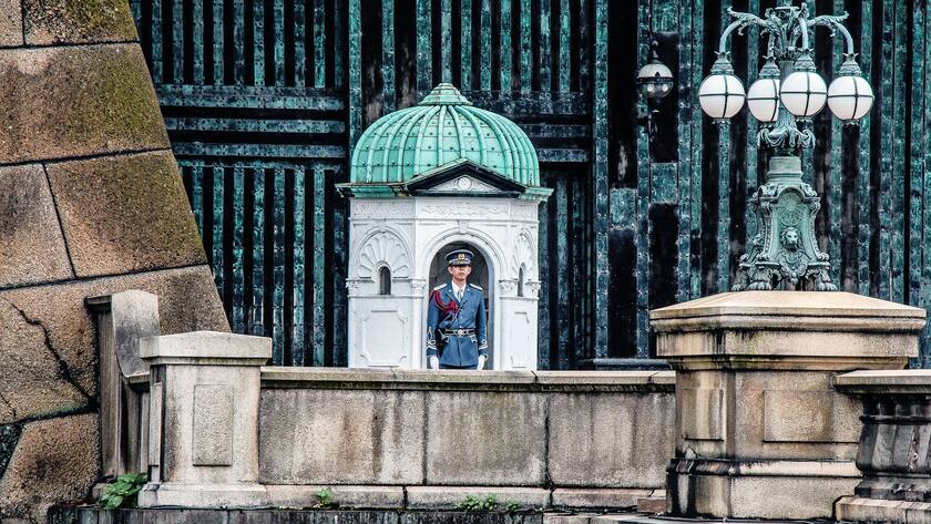 Wächter am Kaiserpalast in Tokio.