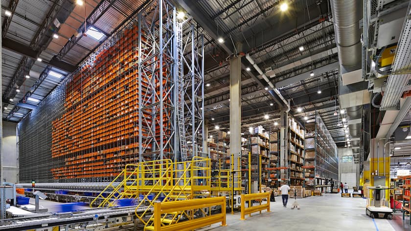 Lagerhalle von Belimo.