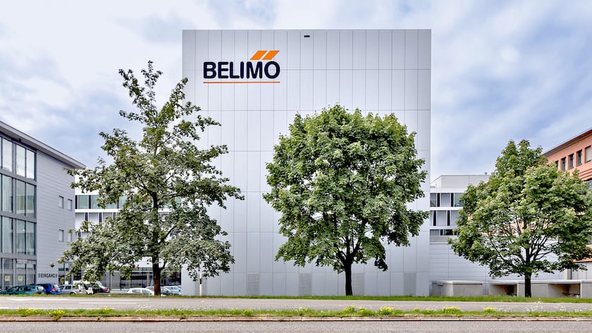 Gebäude von Belimo in Hinwil, im Kanton Zürich.