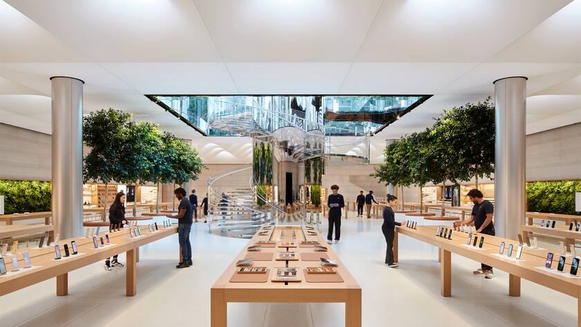 Blick in den Apple-Store an der Fifth Avenue in New York.