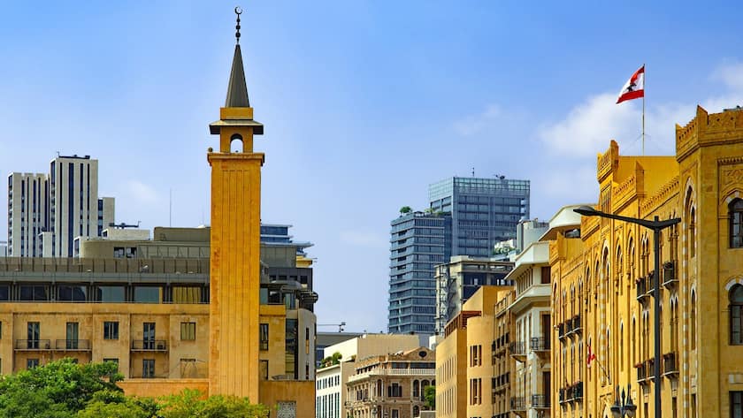 Das nach dem libanesischen Bürgerkrieg wiederaufgebaute Zentrum von Beirut.