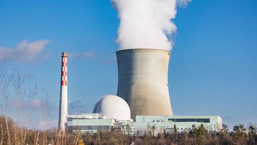 Das von Axpo betriebene Kernkraftwerk (AKW) in Leibstadt, Schweiz.