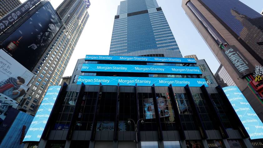 Der Hauptsitz von Morgan Stanley am Times Square in New York.