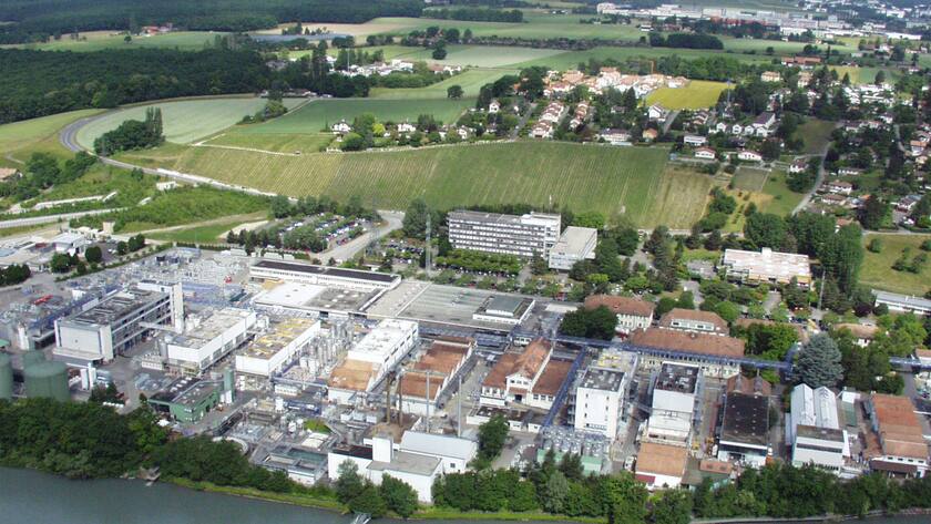 Eine Luftaufnahme des Hauptsitzes von Givaudan in Vernier.