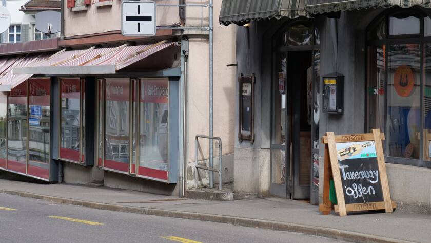 Nur Takeaway ist möglich: Pizzeria in Lichtensteig SG.