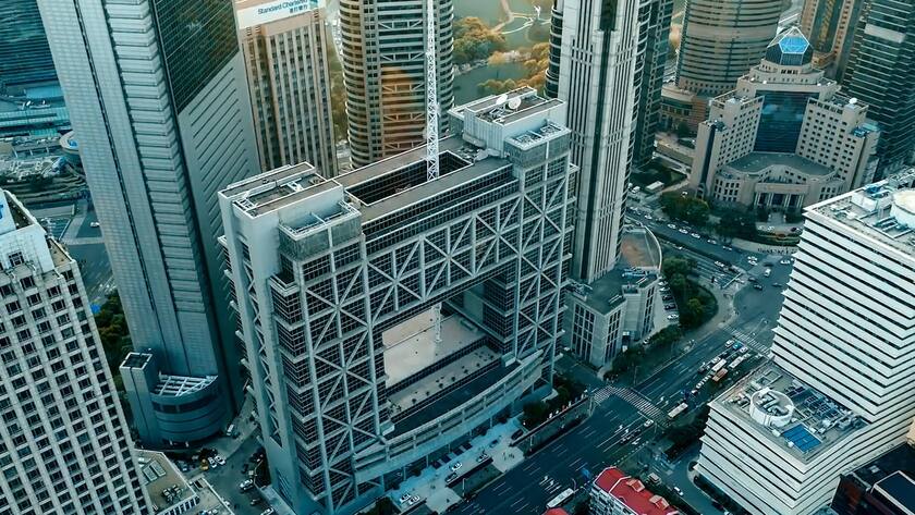Gebäude der Shanghai Stock Exchange.