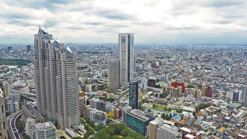 Blick auf Tokio, die Hauptstadt Japans.