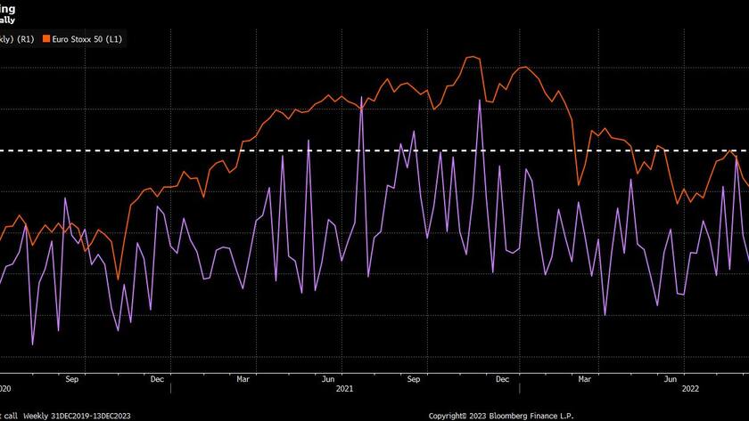 Das Put-/Call_ratio auf den Euro Stoxx 50 Index.