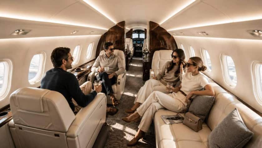 <p>Für Gruppen oder Familien stehen in den Flugzeugen von PeakJet abgetrennte Bereiche zur Verfügung. Das Streckennetz soll rasch erweitert werden.</p>