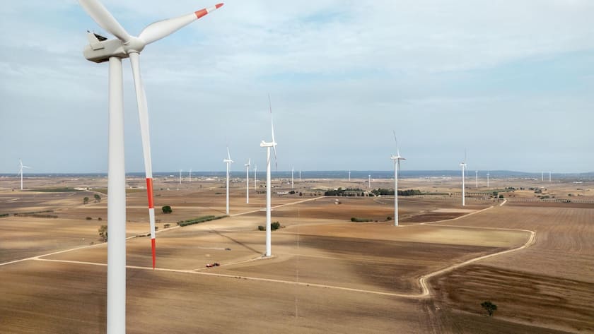 Windpark Castellaneta von BKW in Italien.