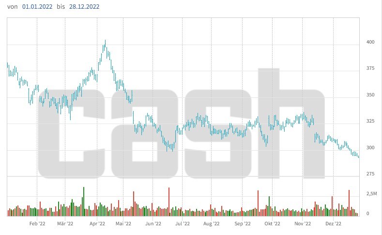 Kursrückgang bei den Bons von Roche seit Jahresbeginn.