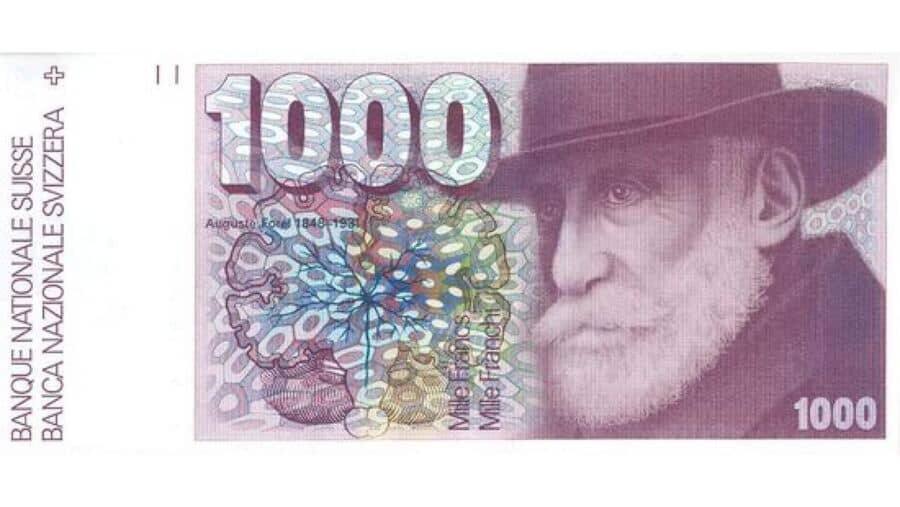 <p>Die berühmte Ameisli-Banknote mit Auguste Forel.</p>