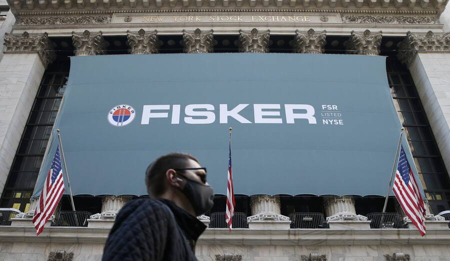 Börsengang von Fisker am 9. November 2020 am New York Stock Exchange.