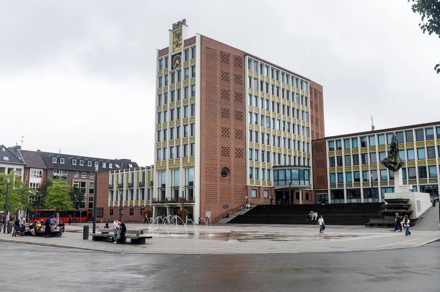 Das Rathaus in Düren (NRW).