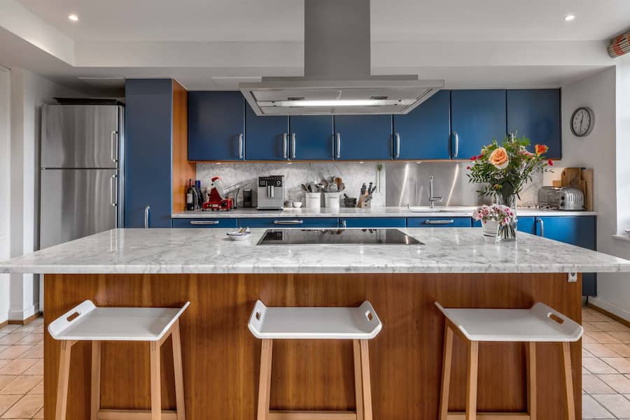 Die Küche im "La Paisible".