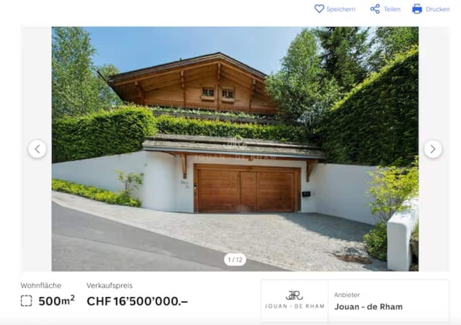 Bildschirmaufnahme eines Onlineinserat auf ImmoScout24.