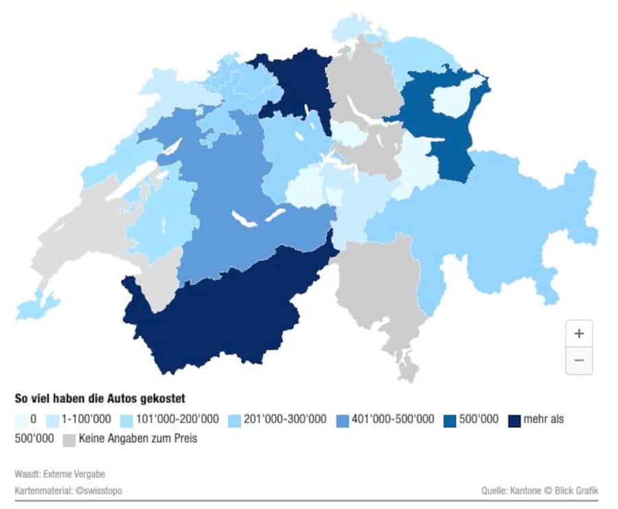Welche Staatskarossen besitzt mein Wohnkanton?