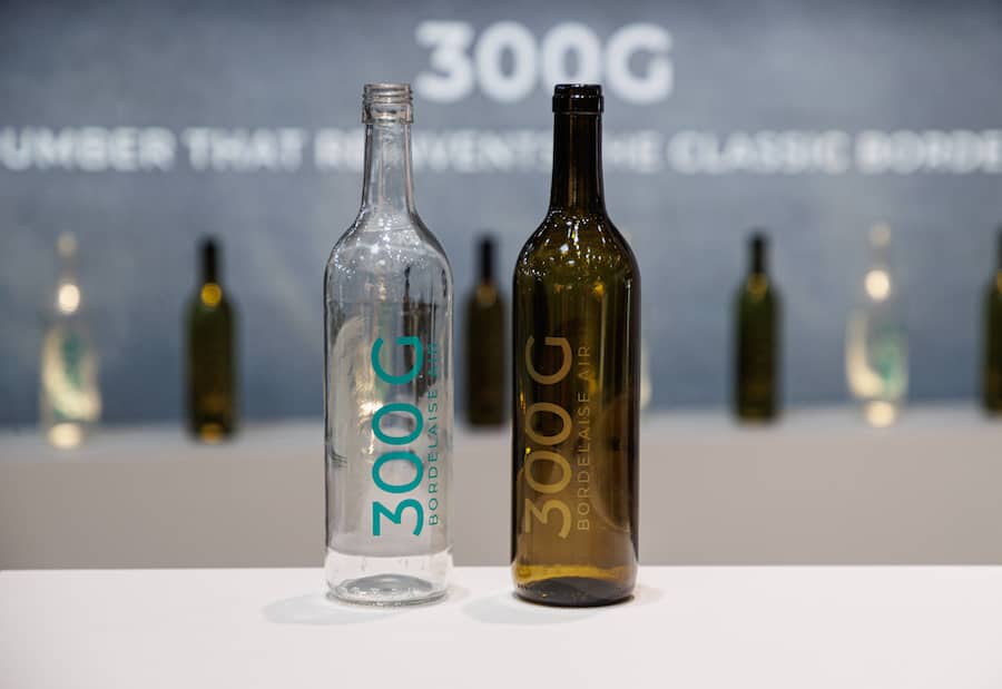 Nur 300 Gramm statt der handelsüblichen 750 Gramm bringt die neue Bordeaux-Flasche von Verallia auf die Waage.