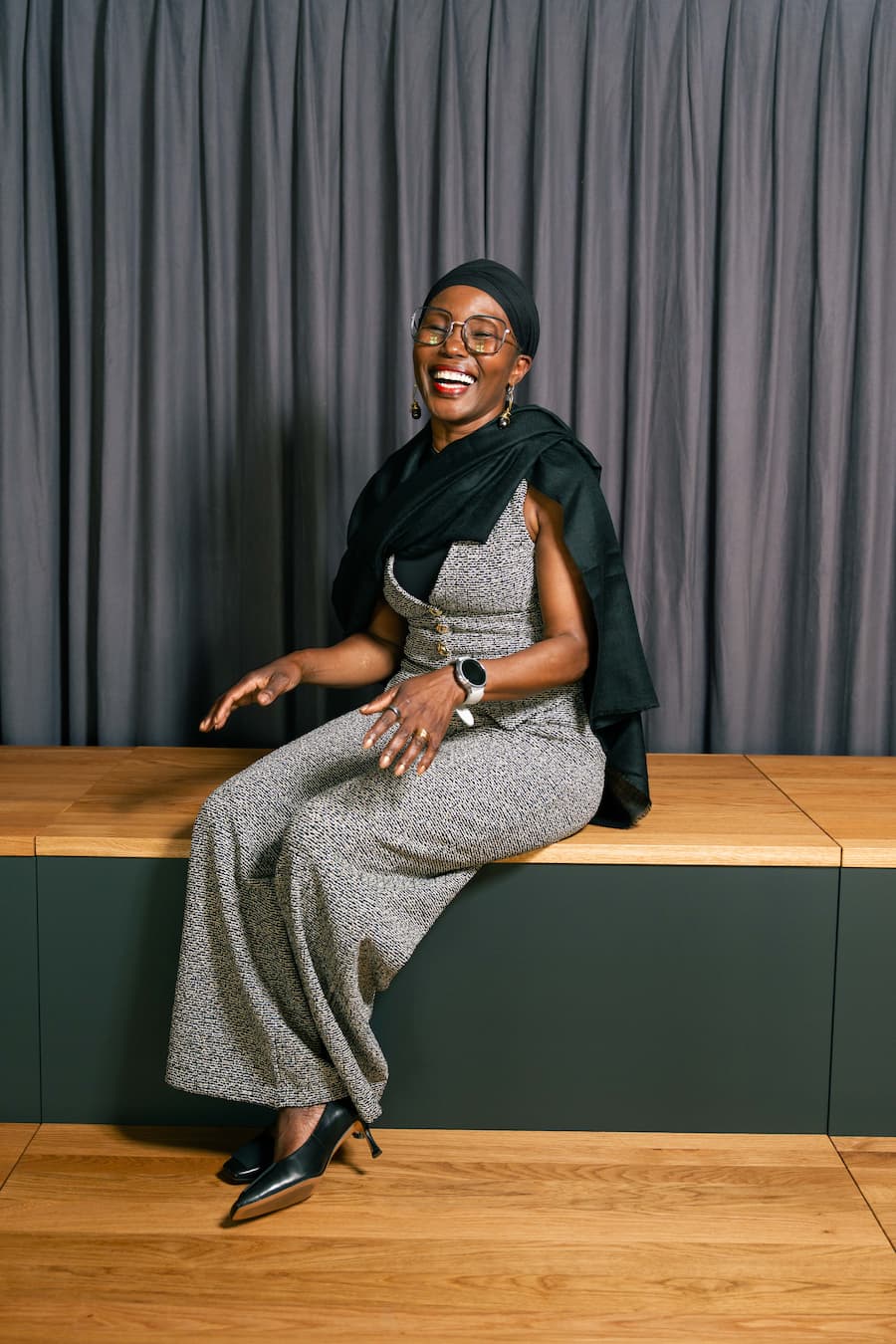 cash-Börsenspiel-Siegerin Lillian Obimo während des Foto-Shootings bei Ringier in Zürich.